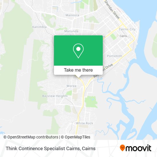 Think Continence Specialist Cairns map