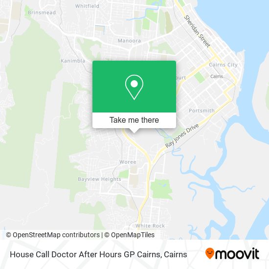 House Call Doctor After Hours GP Cairns map