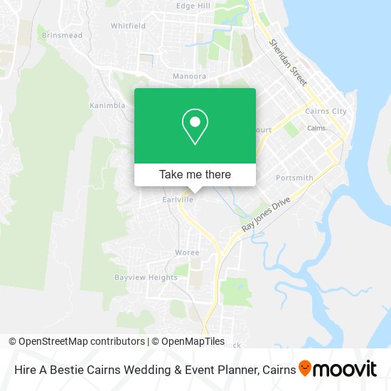 Hire A Bestie Cairns Wedding & Event Planner map