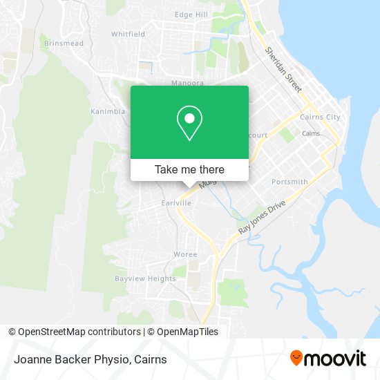 Joanne Backer Physio map