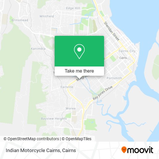Indian Motorcycle Cairns map