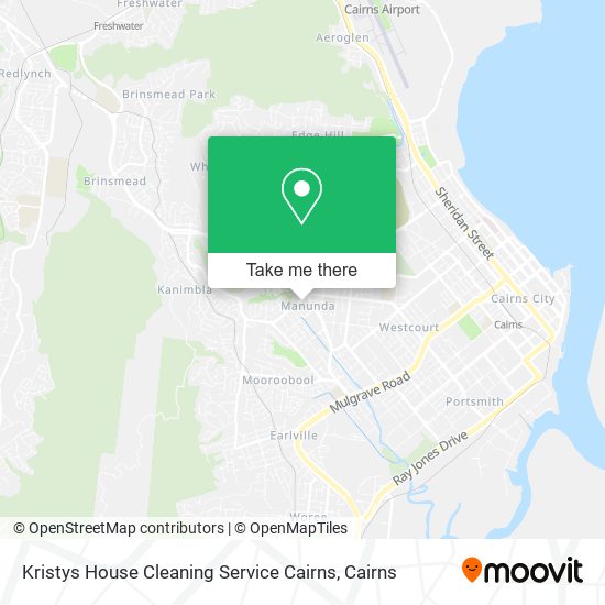 Kristys House Cleaning Service Cairns map