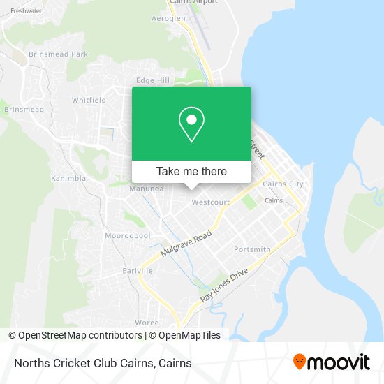 Norths Cricket Club Cairns map