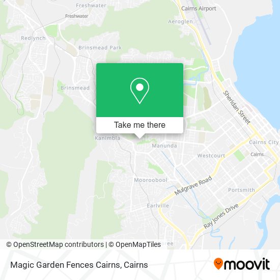 Magic Garden Fences Cairns map