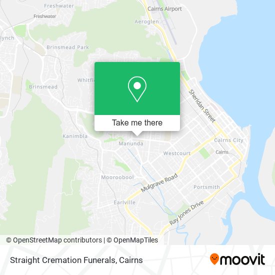 Straight Cremation Funerals map