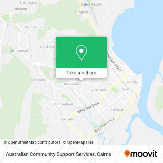 Australian Community Support Services map