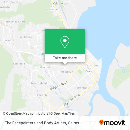 The Facepainters and Body Artists map