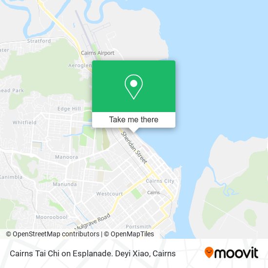 Cairns Tai Chi on Esplanade. Deyi Xiao map