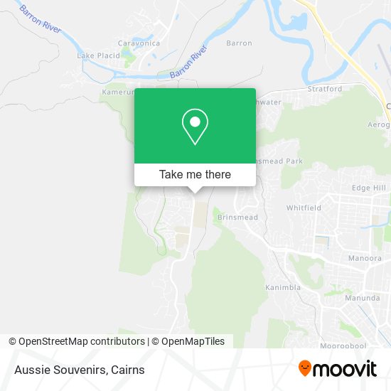 Aussie Souvenirs map