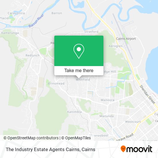 The Industry Estate Agents Cairns map