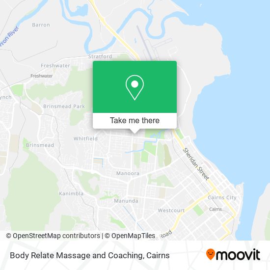 Body Relate Massage and Coaching map