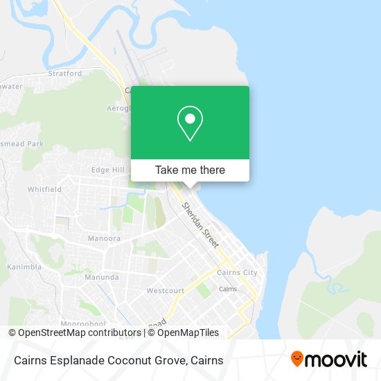 Cairns Esplanade Coconut Grove map