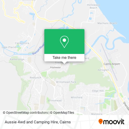 Mapa Aussie 4wd and Camping Hire