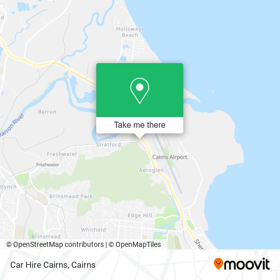 Car Hire Cairns map