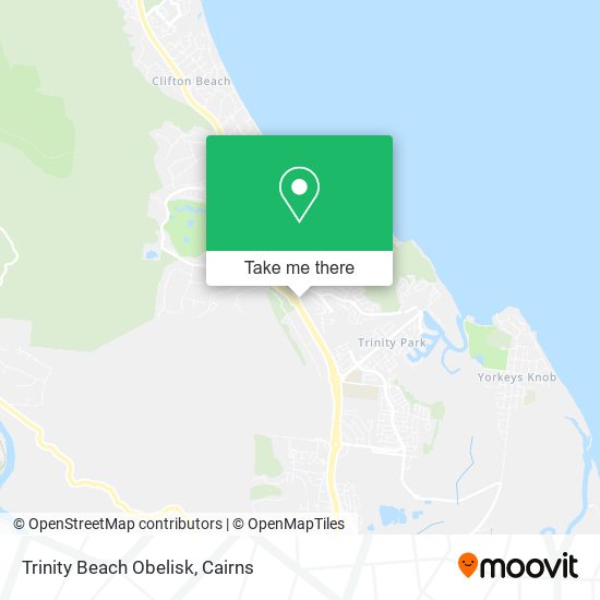Trinity Beach Obelisk map