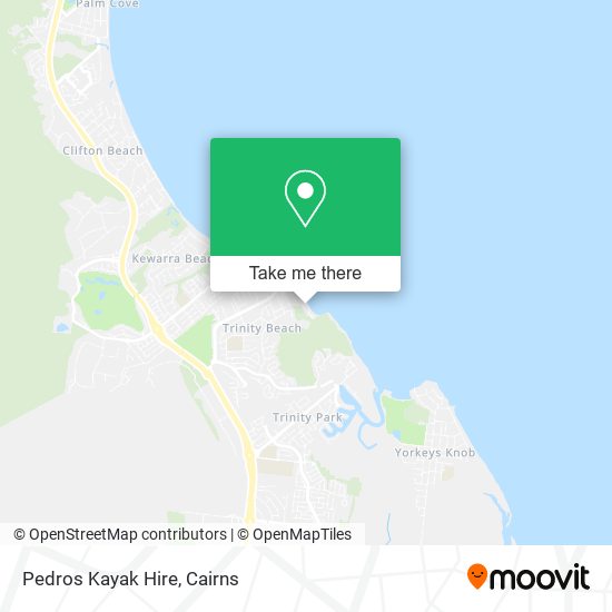 Pedros Kayak Hire map