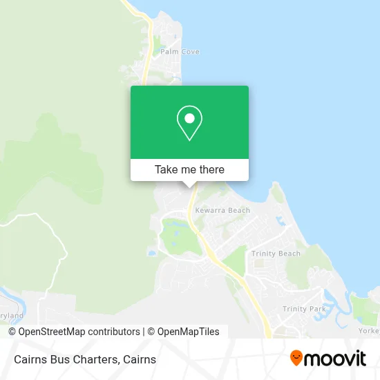 Cairns Bus Charters map