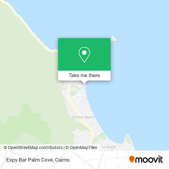 Espy Bar Palm Cove map