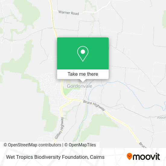 Wet Tropics Biodiversity Foundation map