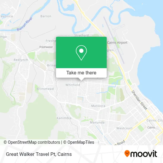Great Walker Travel Pt map