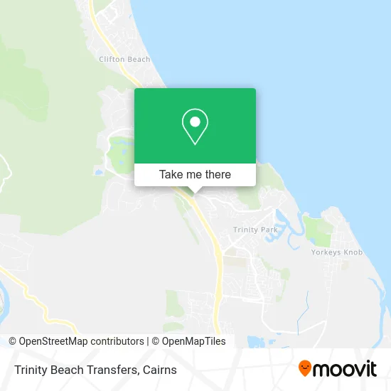 Trinity Beach Transfers map