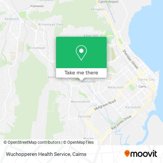 Mapa Wuchopperen Health Service