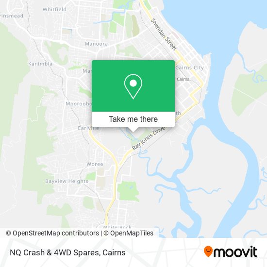 NQ Crash & 4WD Spares map