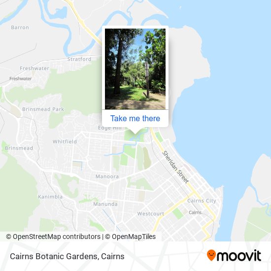 Cairns Botanic Gardens Map How To Get To Cairns Botanic Gardens In Edge Hill By Bus?