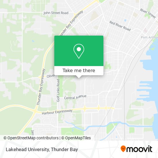 Lakehead University map