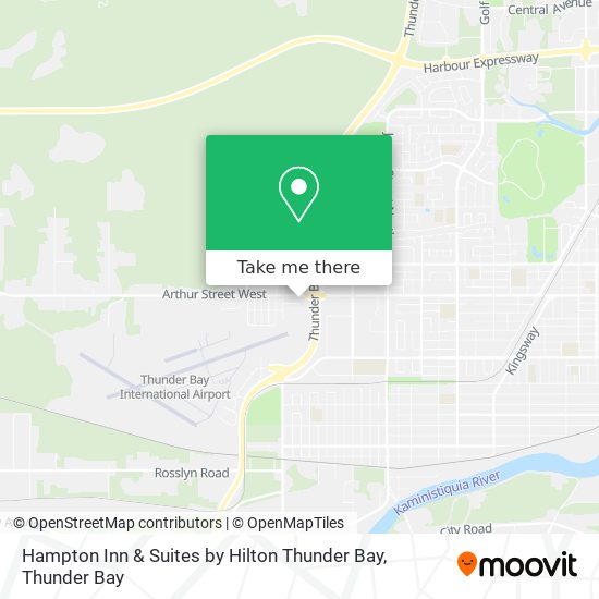 Hampton Inn & Suites by Hilton Thunder Bay map