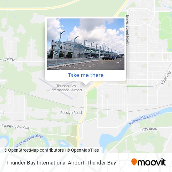 Thunder Bay International Airport map