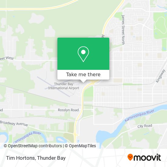 Tim Hortons map