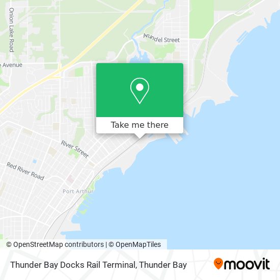 Thunder Bay Docks Rail Terminal map