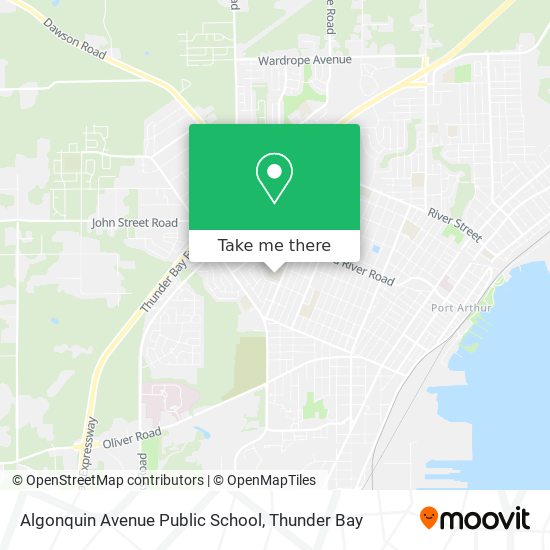 Algonquin Avenue Public School map