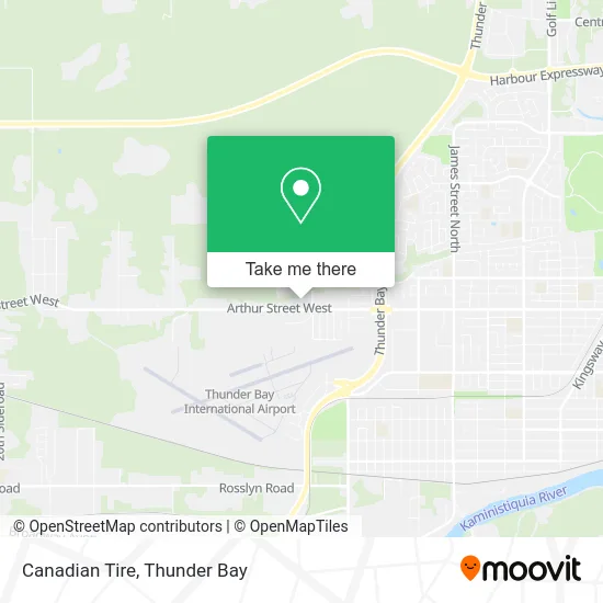 Canadian Tire map