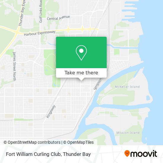 Fort William Curling Club map