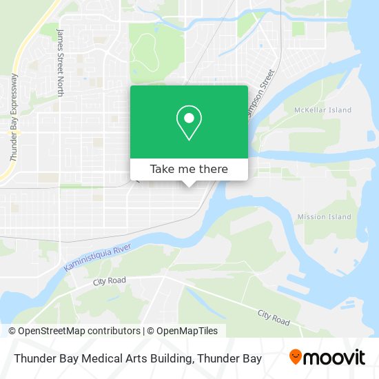 Thunder Bay Medical Arts Building map
