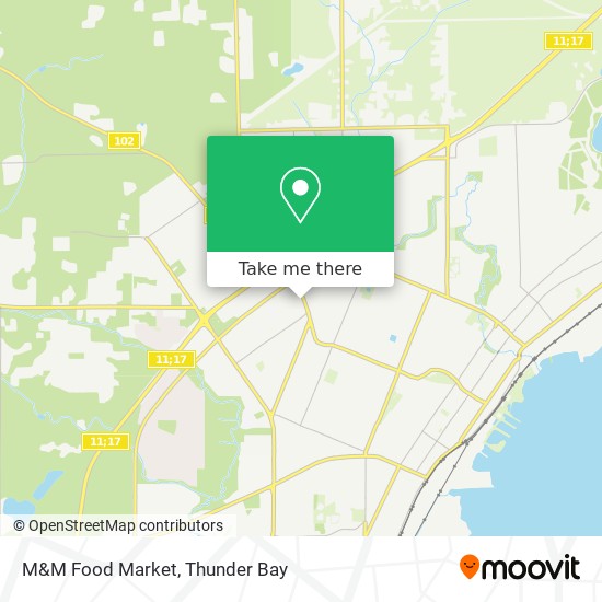 M&M Food Market map