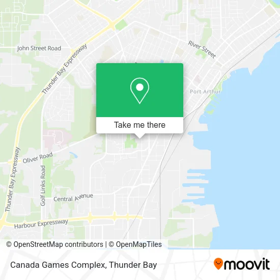 Canada Games Complex map