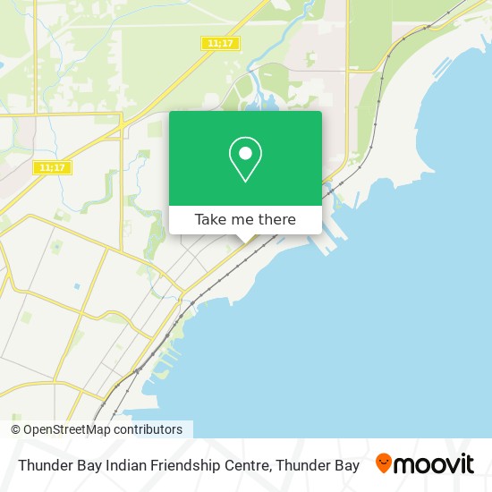 Thunder Bay Indian Friendship Centre map