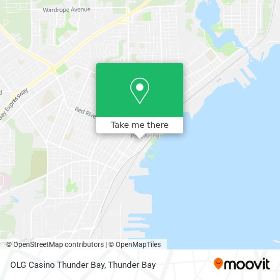 OLG Casino Thunder Bay map