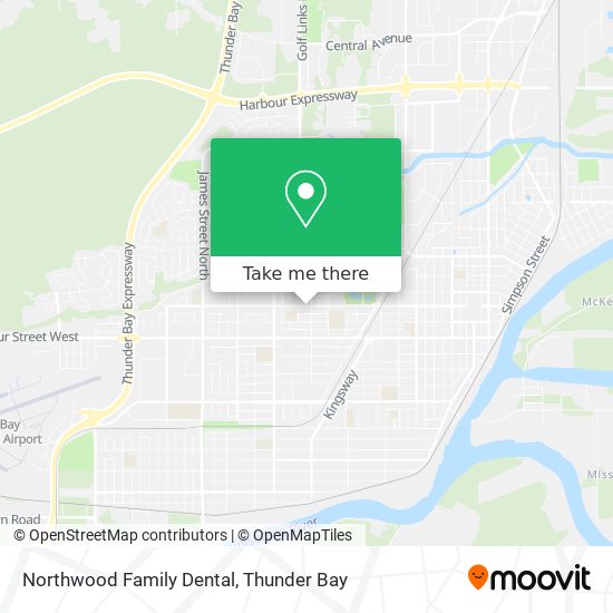 Northwood Family Dental map