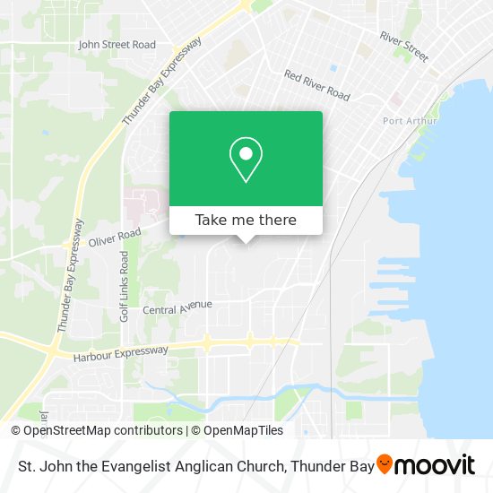 St. John the Evangelist Anglican Church map