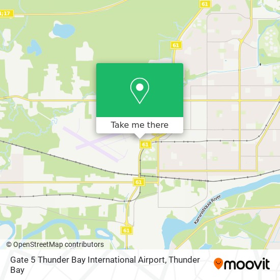 Gate 5 Thunder Bay International Airport map