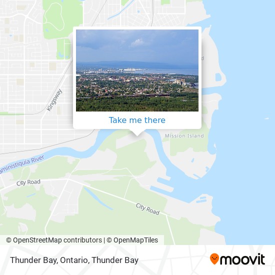 Thunder Bay, Ontario map