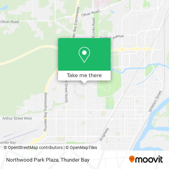 Northwood Park Plaza map