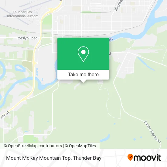 Mount McKay Mountain Top map