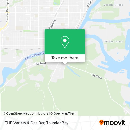 THP Variety & Gas Bar map