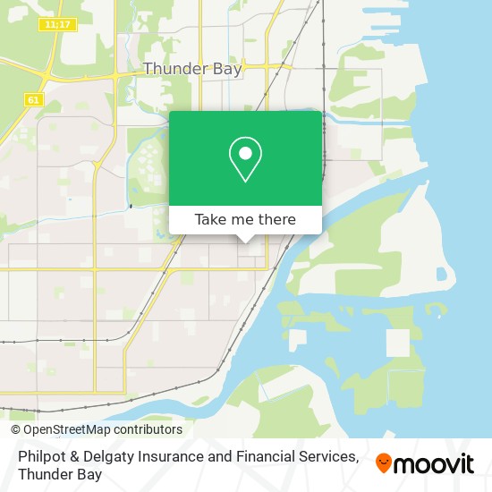 Philpot & Delgaty Insurance and Financial Services map