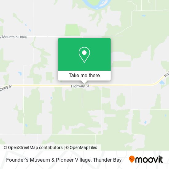 Founder's Museum & Pioneer Village map